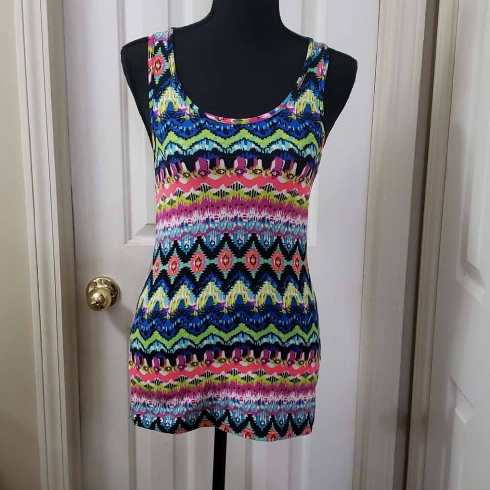 Always Women's Multi-Colored Racerback Tank Top